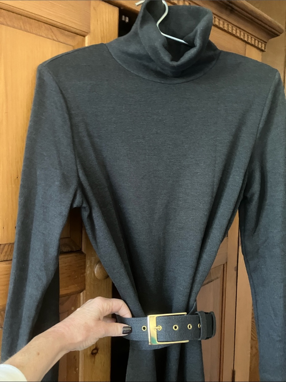 Turtleneck sweater dress